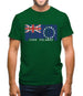 Cook Islands  Barcode Style Flag Mens T-Shirt