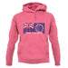 Cook Islands  Barcode Style Flag unisex hoodie