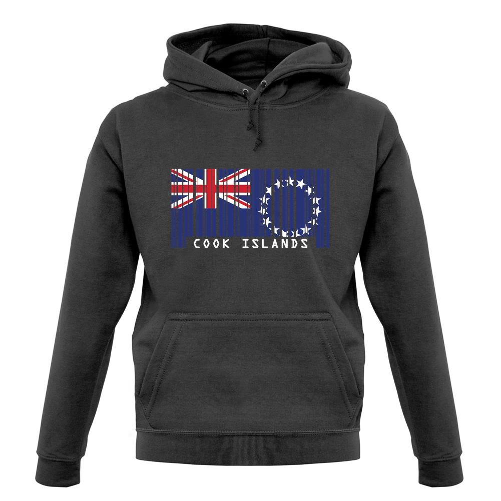 Cook Islands  Barcode Style Flag unisex hoodie