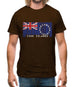 Cook Islands  Barcode Style Flag Mens T-Shirt