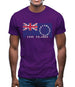 Cook Islands  Barcode Style Flag Mens T-Shirt