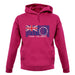 Cook Islands  Barcode Style Flag unisex hoodie
