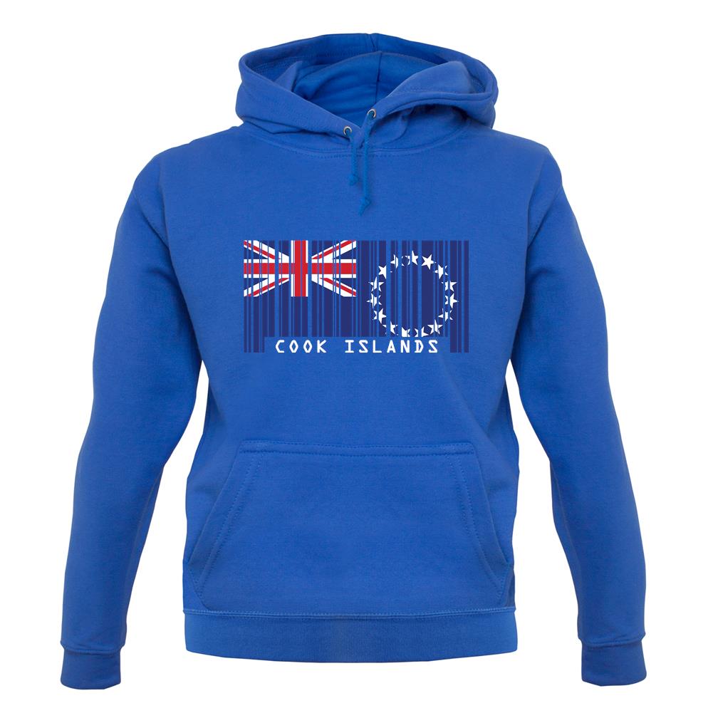 Cook Islands  Barcode Style Flag unisex hoodie
