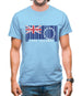 Cook Islands  Barcode Style Flag Mens T-Shirt