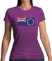Cook Islands Grunge Style Flag Womens T-Shirt