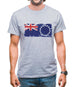 Cook Islands Grunge Style Flag Mens T-Shirt