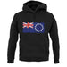 Cook Islands Grunge Style Flag unisex hoodie