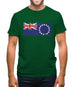 Cook Islands Grunge Style Flag Mens T-Shirt