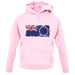 Cook Islands Grunge Style Flag unisex hoodie