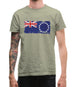 Cook Islands Grunge Style Flag Mens T-Shirt