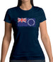 Cook Islands Grunge Style Flag Womens T-Shirt