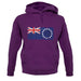 Cook Islands Grunge Style Flag unisex hoodie