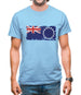 Cook Islands Grunge Style Flag Mens T-Shirt