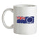 Cook Islands Grunge Style Flag Ceramic Mug