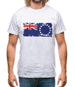 Cook Islands Grunge Style Flag Mens T-Shirt