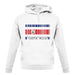 Costa Rica  Barcode Style Flag unisex hoodie