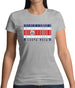 Costa Rica  Barcode Style Flag Womens T-Shirt