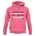 Costa Rica  Barcode Style Flag unisex hoodie