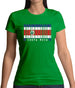 Costa Rica  Barcode Style Flag Womens T-Shirt