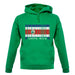 Costa Rica  Barcode Style Flag unisex hoodie