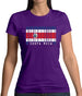 Costa Rica  Barcode Style Flag Womens T-Shirt