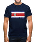 Costa Rica Grunge Style Flag Mens T-Shirt