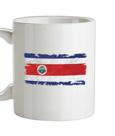 Costa Rica Grunge Style Flag Ceramic Mug