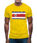 Costa Rica Grunge Style Flag Mens T-Shirt