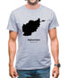 Afghanistan Silhouette Mens T-Shirt