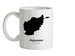 Afghanistan Silhouette Ceramic Mug