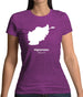 Afghanistan Silhouette Womens T-Shirt