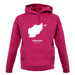 Afghanistan Silhouette unisex hoodie