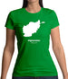 Afghanistan Silhouette Womens T-Shirt