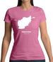 Afghanistan Silhouette Womens T-Shirt