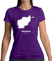 Afghanistan Silhouette Womens T-Shirt