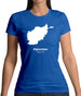 Afghanistan Silhouette Womens T-Shirt