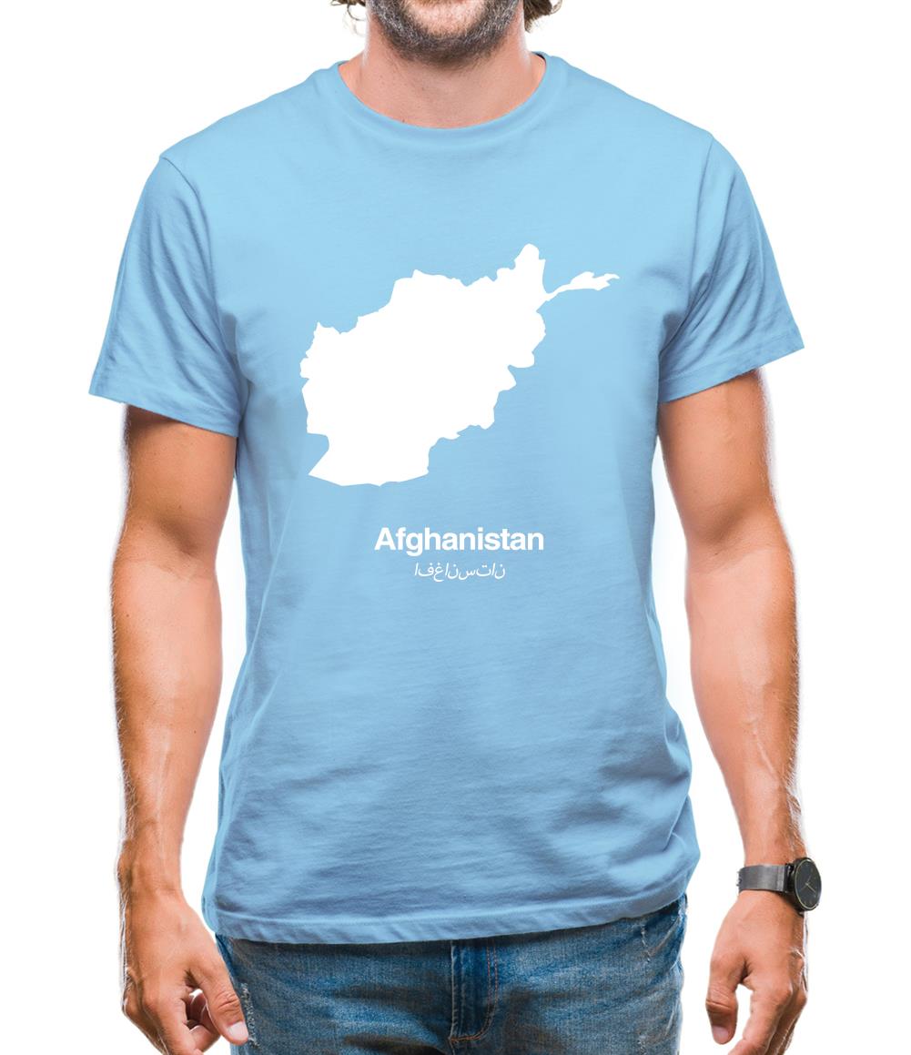 Afghanistan Silhouette Mens T-Shirt