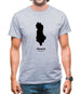 Albania Silhouette Mens T-Shirt