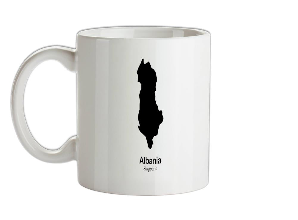 Albania Silhouette Ceramic Mug
