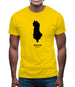 Albania Silhouette Mens T-Shirt