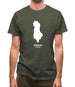 Albania Silhouette Mens T-Shirt