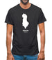 Albania Silhouette Mens T-Shirt