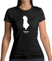 Albania Silhouette Womens T-Shirt