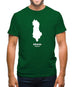 Albania Silhouette Mens T-Shirt