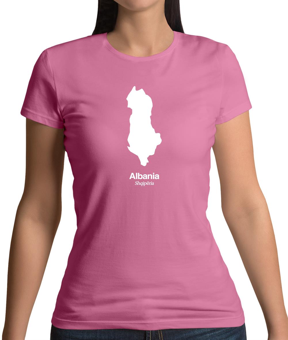 Albania Silhouette Womens T-Shirt