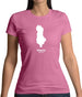 Albania Silhouette Womens T-Shirt