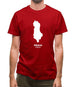 Albania Silhouette Mens T-Shirt