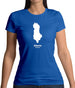 Albania Silhouette Womens T-Shirt