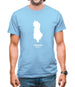 Albania Silhouette Mens T-Shirt