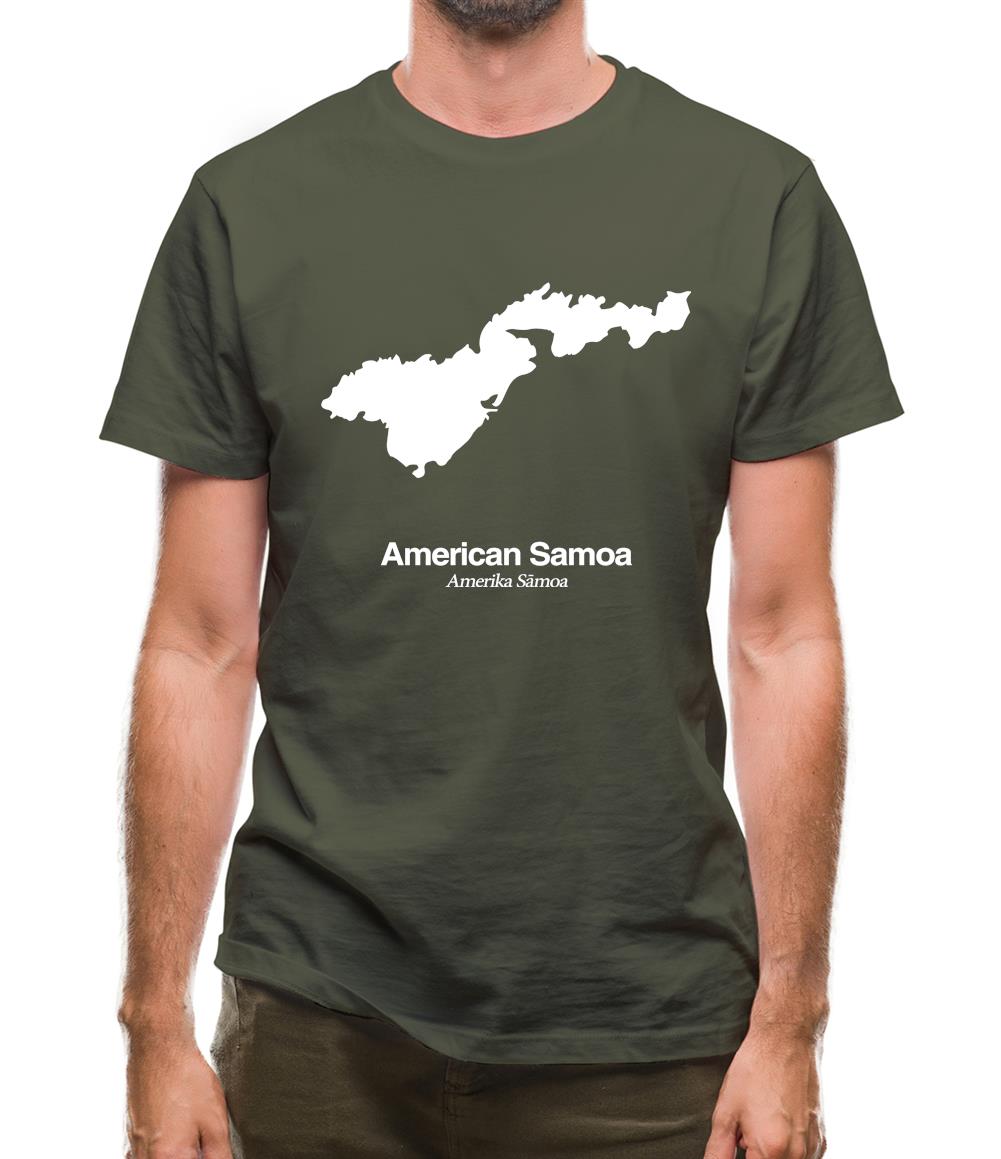 American Samoa Silhouette Mens T-Shirt